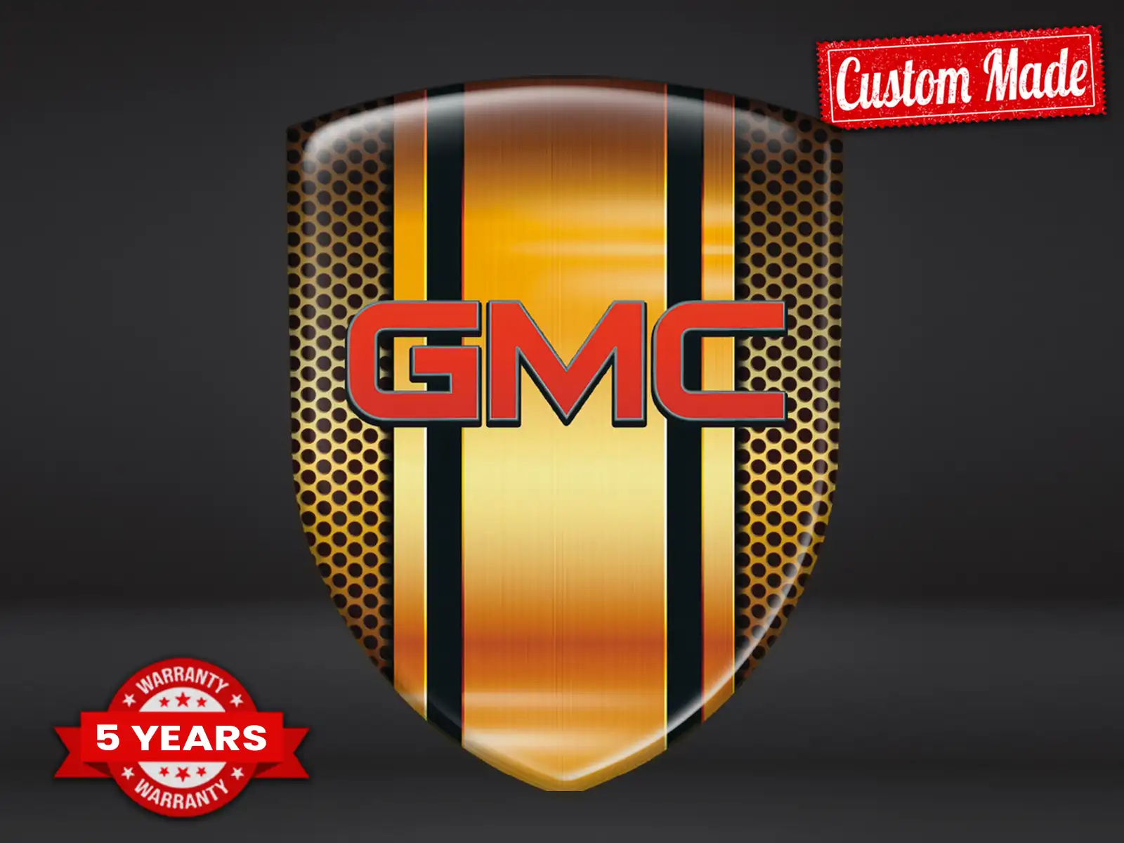 GMC Firmenlogosticker Sportlich Stern Professionell